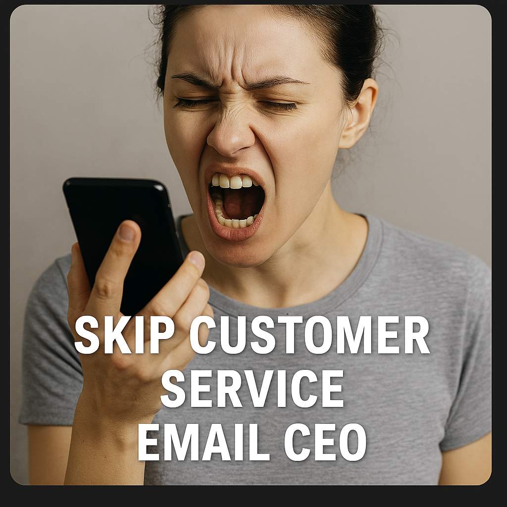Skip customer service, email CEO